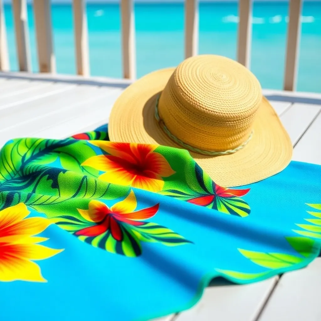 Tropical Sunset Towel